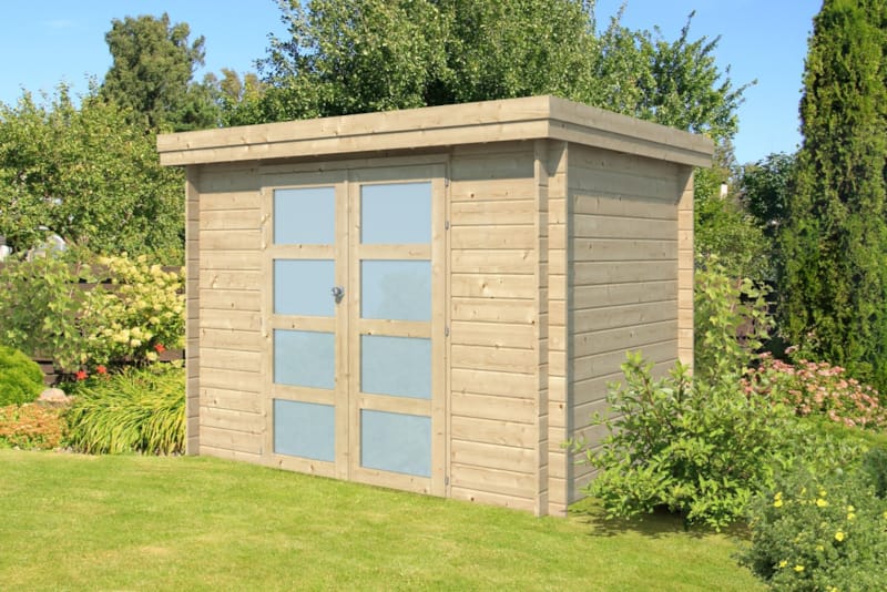 Chalet moderne Oregon - Epicéa 28 mm - 295 x 205 + 10 cm