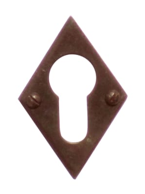 Entrée cylindre Losange - Rouille