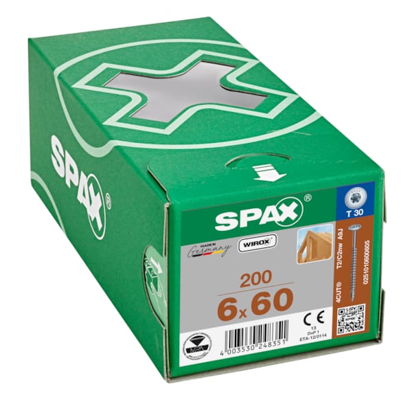 SPAX vis HI.FORCE WIROX - 6x60 (bte 200 pces)