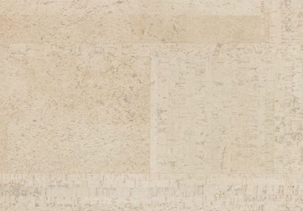 Revêtement de sol liège - blanc antique - 7 x 19 x 1225 mm