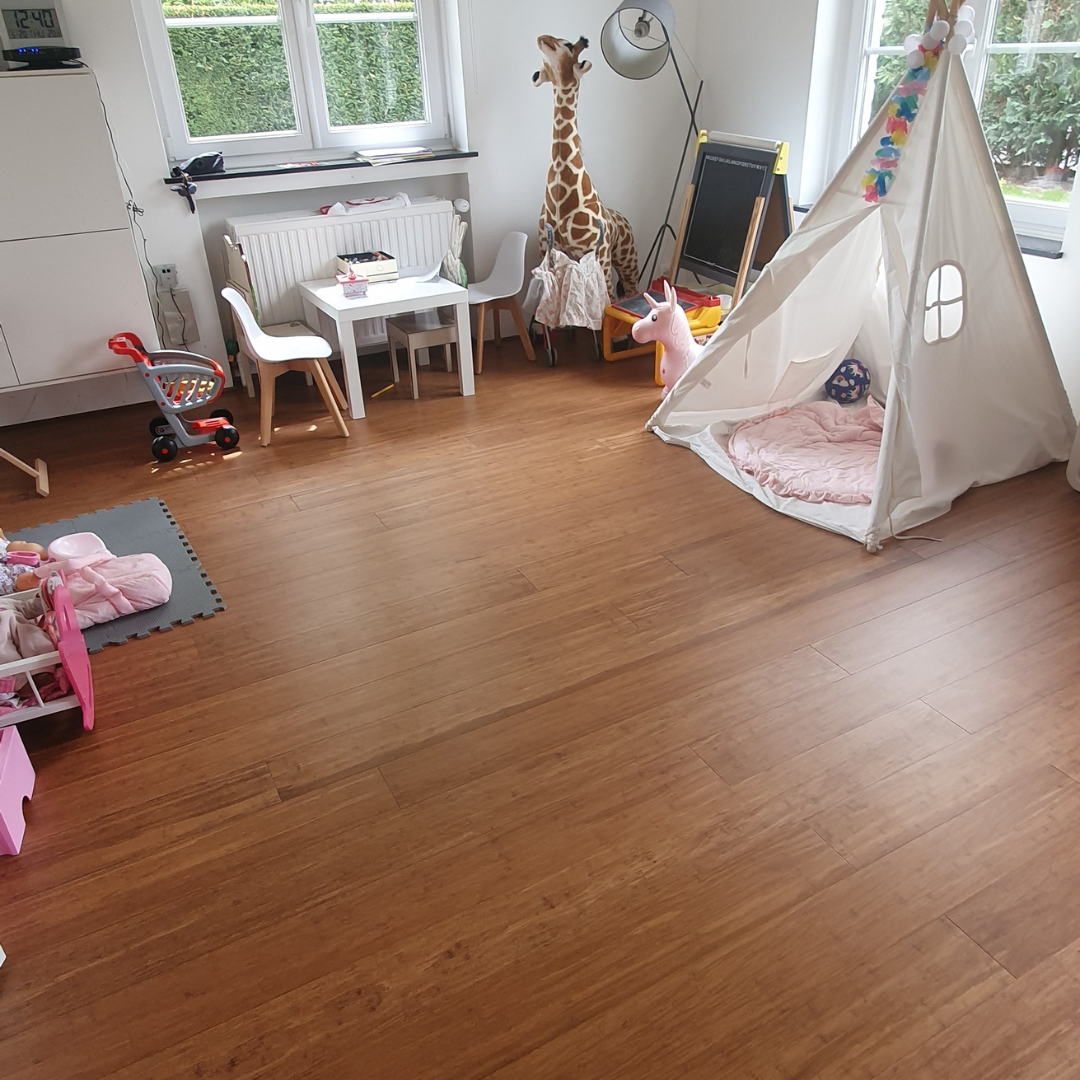 Parquet bambou semi-massif BambooTouch - Evolution bamwood caramel verni