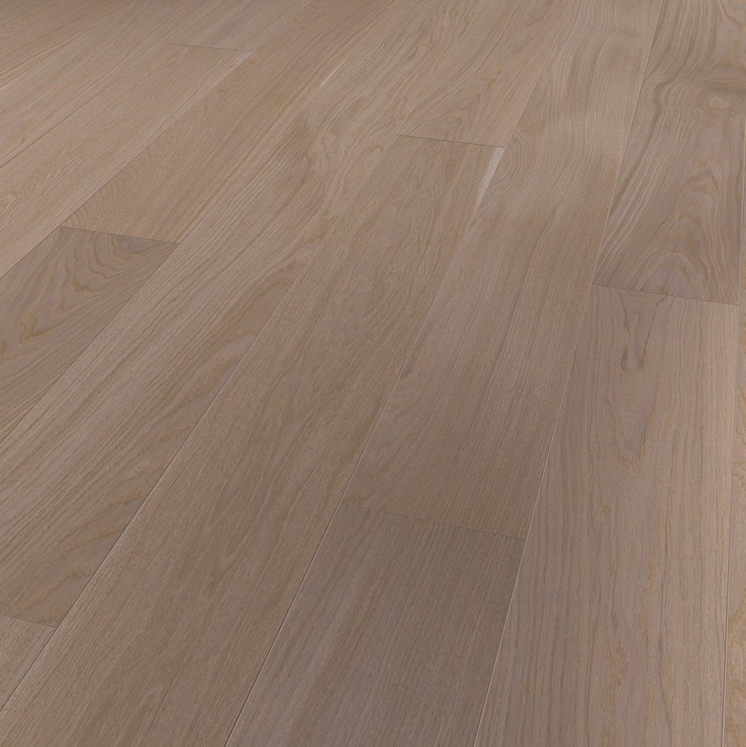 Parquet contrecollé chêne brossé gris verni mat 1515 - 12 x 162 x 1090 mm