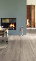 Parquet stratifié Quick-Step Impressive - Chêne raboté gris 1858